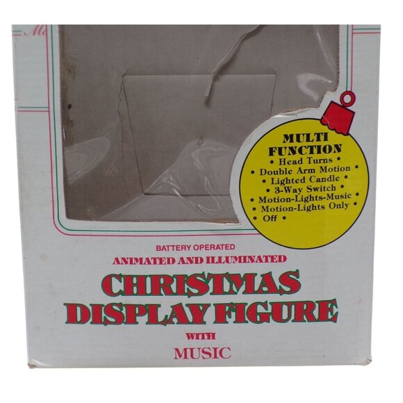 1994 Telco Motionettes Animated & Illuminated Santa Claus Figure Music 13" WORKS - Picture 10 of 11